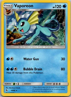 Pokémon-Karte Aquana 18/68 Verborgenes Schicksal