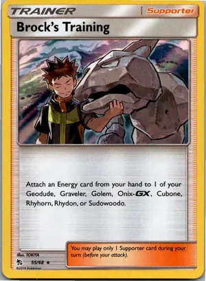 Pokémon-Karte Rockos Training 55/68 Verborgenes Schicksal