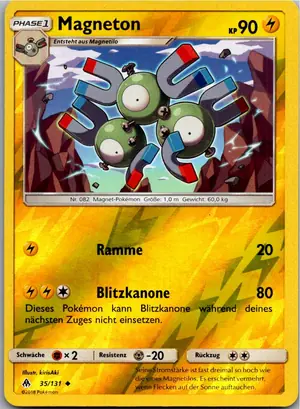 Pokémon-Karte Magneton 35/131 Grauen Der Lichtfinsternis