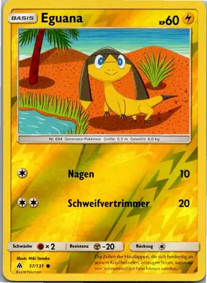 Pokémon-Karte Eguana 37/131 Grauen Der Lichtfinsternis