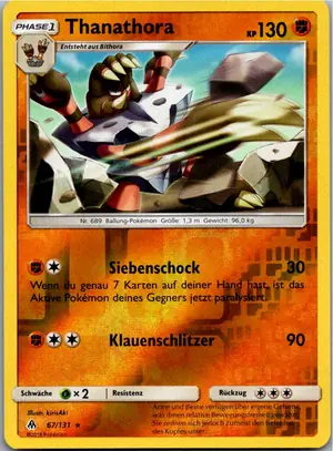 Pokémon-Karte Thanathora 67/131 Grauen Der Lichtfinsternis