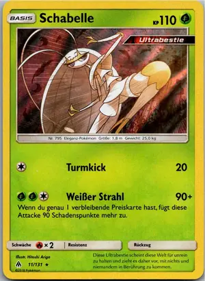 Pokémon-Karte Schabelle 11/131 Grauen Der Lichtfinsternis
