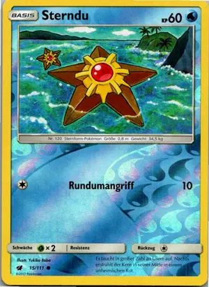Pokémon-Karte Sterndu 15/111 Aufziehen der Sturmröte