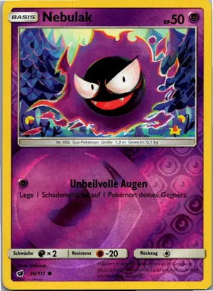 Pokémon-Karte Nebulak 36/111 Aufziehen der Sturmröte