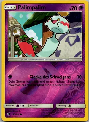 Pokémon-Karte Palimpalim 43/111 Aufziehen der Sturmröte