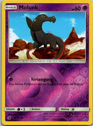 Pokémon-Karte Molunk 46/111 Aufziehen der Sturmröte