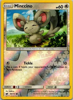 Pokémon-Karte Minccino Picochilla 85/111 Aufziehen der Sturmröte