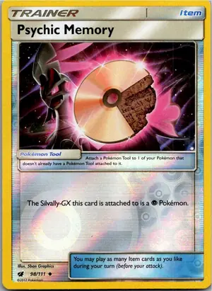 Pokémon-Karte Psychic Memory Psycho-Disc 98/111 Aufziehen der Sturmröte