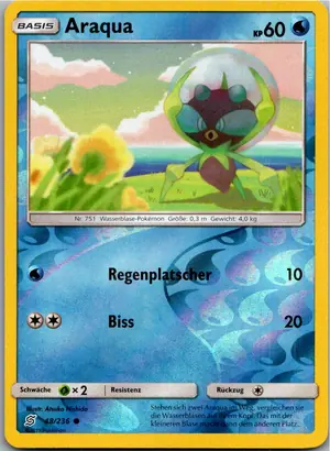 Pokémon-Karte Araqua 48/236 Bund der Gleichgesinnten