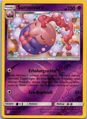 Pokémon-Karte Somnivora 89/236 Bund der Gleichgesinnten