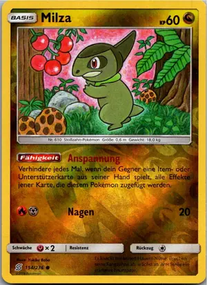 Pokémon-Karte Milza 154/236 Bund der Gleichgesinnten