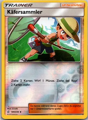 Pokémon-Karte Käfersammler 189/236 Bund der Gleichgesinnten