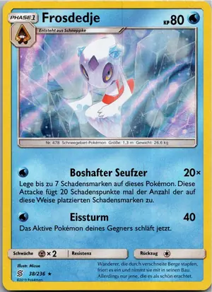 Pokémon-Karte Frosdedje 38/236 Bund der Gleichgesinnten