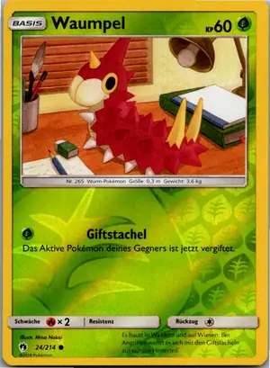 Pokémon-Karte Waumpel 24/214 Echo des Donners