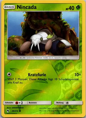 Pokémon-Karte Nincada 29/214 Echo des Donners