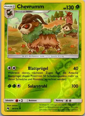 Pokémon-Karte Chevrumm 36/214 Echo des Donners