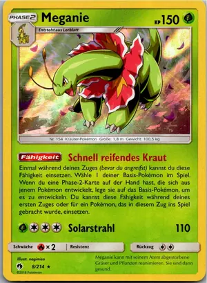 Pokémon-Karte Meganie 8/214 Echo des Donners