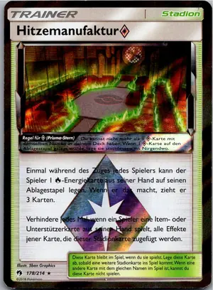 Pokémon-Karte Hitzemanufaktur Prisma 178/214 Echo des Donners