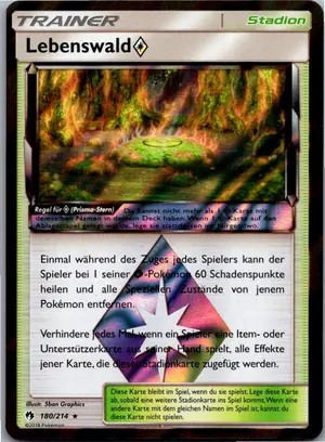 Pokémon-Karte Lebenswald Prisma 180/214 Echo des Donners