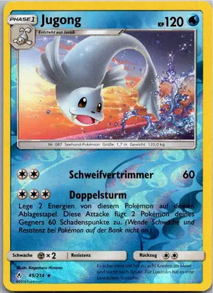 Pokémon-Karte Jugong 45/214 Kräfte im Einklang