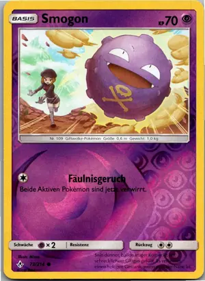 Pokémon-Karte Smogon 73/214 Kräfte im Einklang