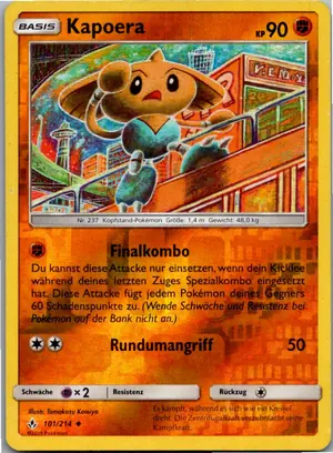 Pokémon-Karte Kapoera 101/214 Kräfte im Einklang