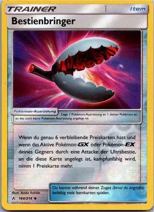 Pokémon-Karte Bestienbringer 164/214 Kräfte im Einklang