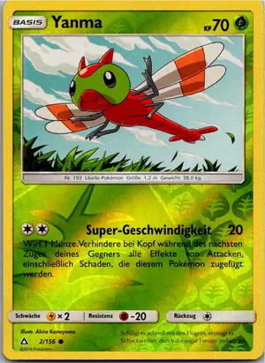 Pokémon-Karte Yanma 2/156 Ultra-Prisma