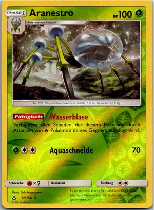 Pokémon-Karte Aranestro 17/156 Ultra-Prisma