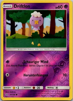 Pokémon-Karte Driftlon 51/156 Ultra-Prisma