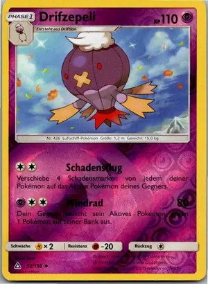 Pokémon-Karte Drifzepeli 52/156 Ultra-Prisma