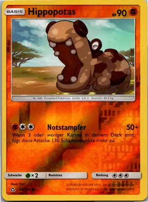 Pokémon-Karte Hippopotas 68/156 Ultra-Prisma