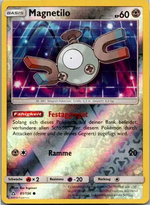 Pokémon-Karte Magnetilo 81/156 Ultra-Prisma
