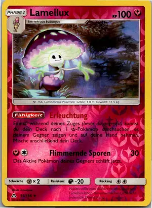 Pokémon-Karte Lamellux 93/156 Ultra-Prisma