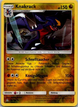 Pokémon-Karte Knakrack 99/156 Ultra-Prisma