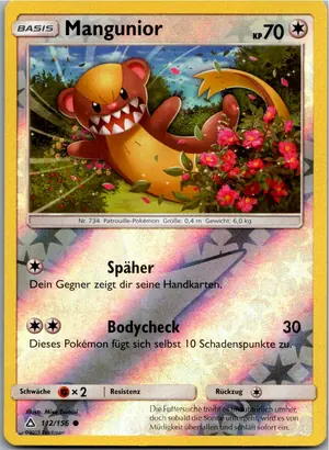 Pokémon-Karte Mangunior 112/156 Ultra-Prisma