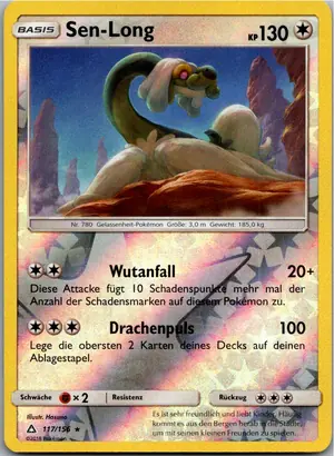 Pokémon-Karte Sen-Long 117/156 Ultra-Prisma