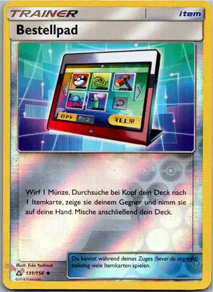 Pokémon-Karte Bestellpad 131/156 Ultra-Prisma