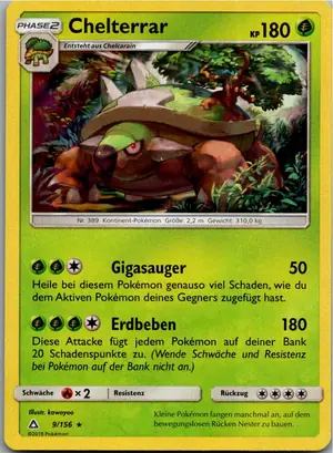 Pokémon-Karte Chelterrar 9/156 Ultra-Prisma
