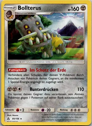 Pokémon-Karte Bollterus 85/156 Ultra-Prisma