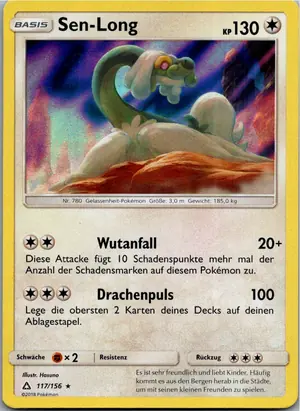 Pokémon-Karte Sen-Long 117/156 Ultra-Prisma