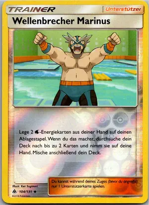 Pokémon-Karte Wellenbrecher Marinus 104/131 Grauen Der Lichtfinsternis