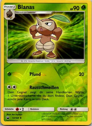 Pokémon-Karte Blanas 13/168 Sturm Am Firmament