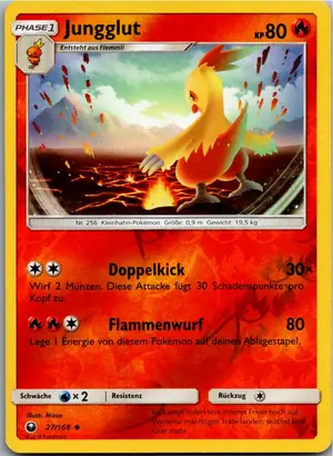Pokémon-Karte Jungglut 27/168 Sturm Am Firmament