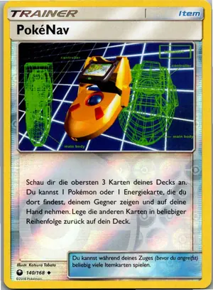 Pokémon-Karte PokéNav 140/168 Sturm Am Firmament