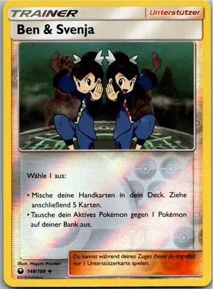 Pokémon-Karte Ben Svenja 148/168 Sturm Am Firmament