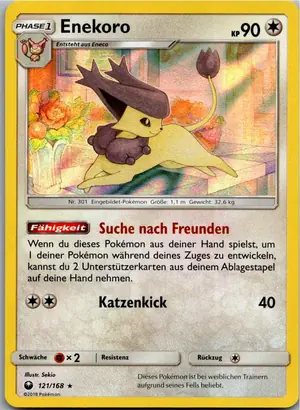 Pokémon-Karte Enekoro 121/168 Sturm Am Firmament
