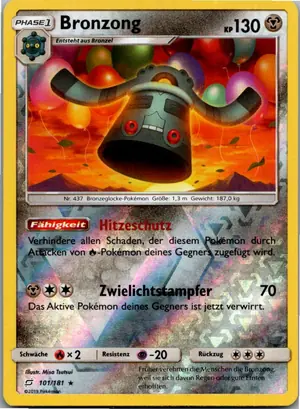 Pokémon-Karte Bronzong 101/181 Teams Sind Trumpf