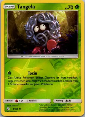 Pokémon-Karte Tangela 5/236 Welten im Wandel