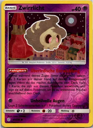 Pokémon-Karte Zwirrlicht 83/236 Welten im Wandel